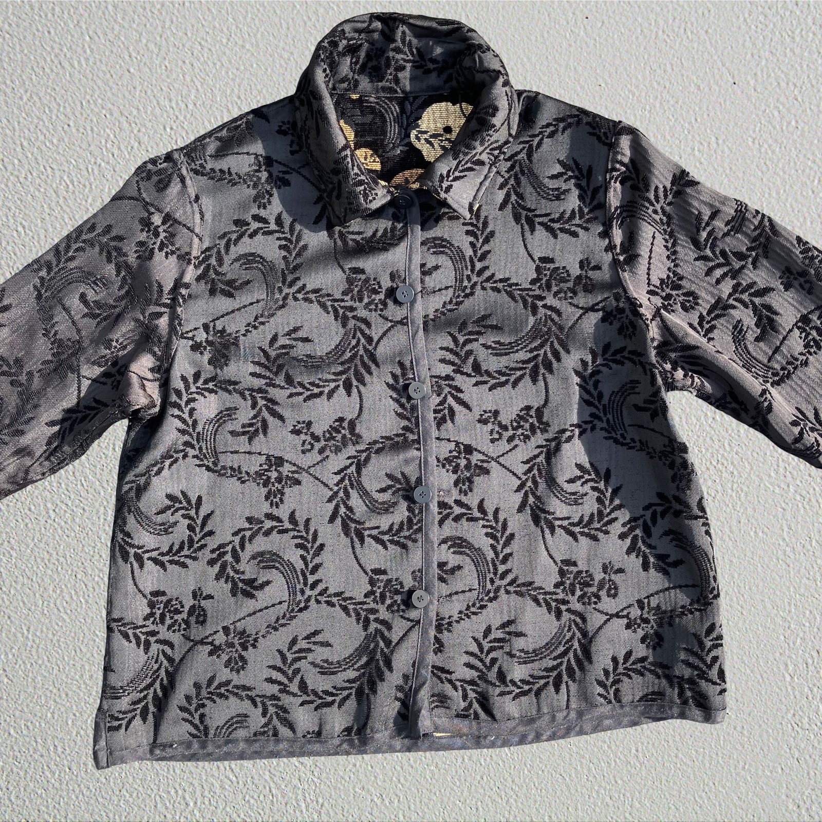 Bohemian patchwork reversible thin jacket, boho c… - image 8