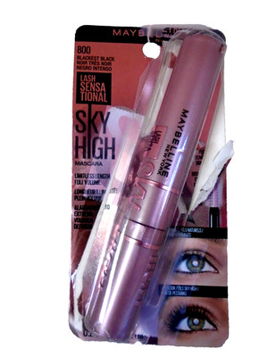 Maybelline New York Sky High Lash Mascara - Blackest Black - PACKAGING DAMAGED