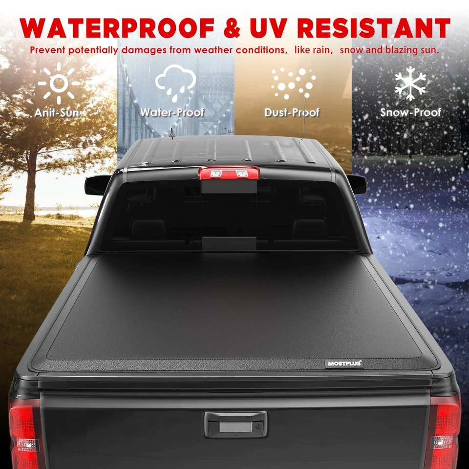 5FT Roll-up Soft Truck Bed Tonneau Cover for 2005-2025 Nissan Frontier Upper Foto 4 de 4