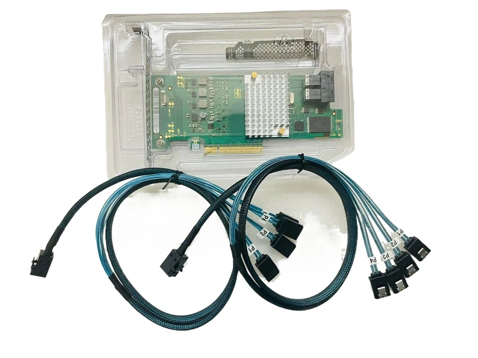 9300-8I 12Gbps HBA IT Mode ZFS FreeNAS unRAID+2*SFF-8643 SATA Cable US - Image 2 of 4