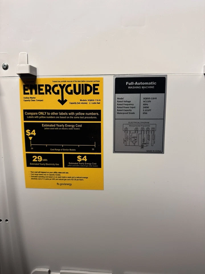 COMBO LAVADORA/SECADORA COMPACTA ¡NUEVA NUNCA USADA! Blanco etc.. Foto 3 de 4