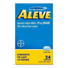 ALEVE 220 MG CAPLET 24CT