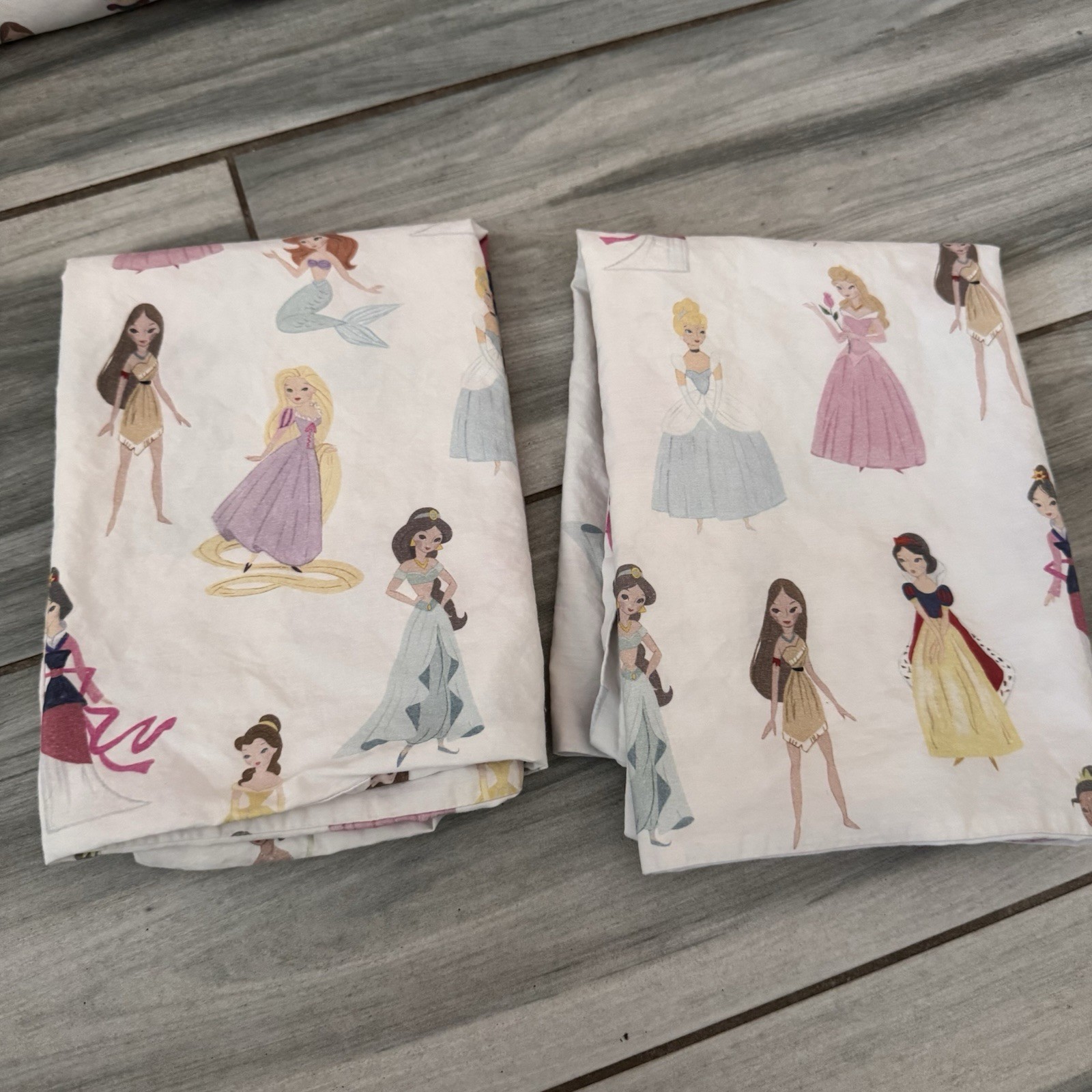 Pottery Barn Kids Princess Bed Set Quilt Sheets Decorative Pillows Shams Queen