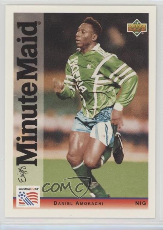 1994 Upper Deck World Cup Minute Maid Daniel Amokachi #9 0s5