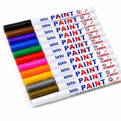 Ölbasis Farbe Marker Stift Feine Spitze Wasserdicht Felsmalerei Glas Metall Kunst Zum Selbermachen