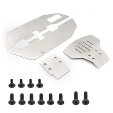 Front&Rear Chassis Armor Protection Plate Kit For Traxxas 2WD Slash 1/10 RC Car