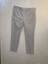 Adrianna Papell Light Grey Slim Leg Dress Pants Size 10