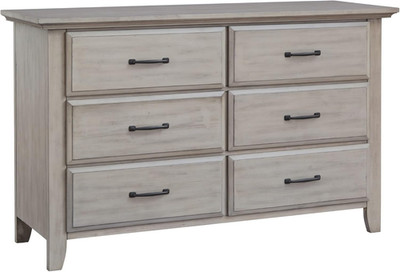 Chandler 6-Drawer Dresser in Stone Wash - Stylish Storage Solution