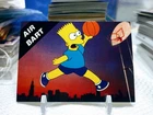 1990 Broder Bart Simpson Air Bart Michael Jordan Promo Card The Simpsons