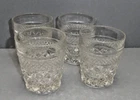 Set of 4 Vtg. Anchor Hocking Wexford Rocks Old Fashion Glasses 3 3/4"