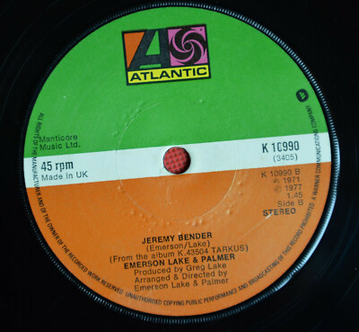 Greg Lake   C'est La Vie / EMERSON LAKE & PALMER - JEREMY BENDER - 7'' SINGLE UK