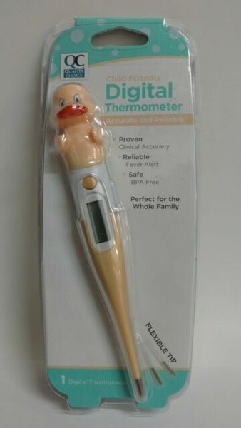 Quality Choice Child Friendly Digital Temple Thermometer Frog Inspired