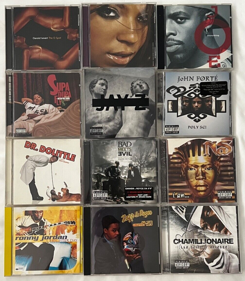 Rap Party CD LOT 12 Ashanti Jay-Z Gerald Levert Nas John Forte *VG COND! 🍒