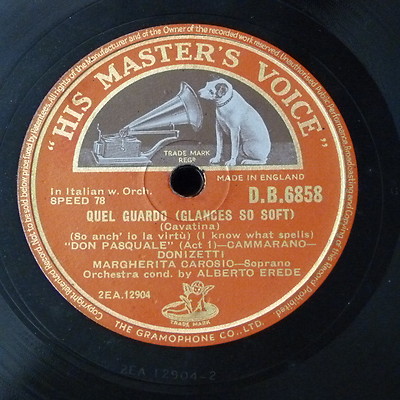 78rpm 12'' MARGHERITA CAROSI quel guardo / qui la voce