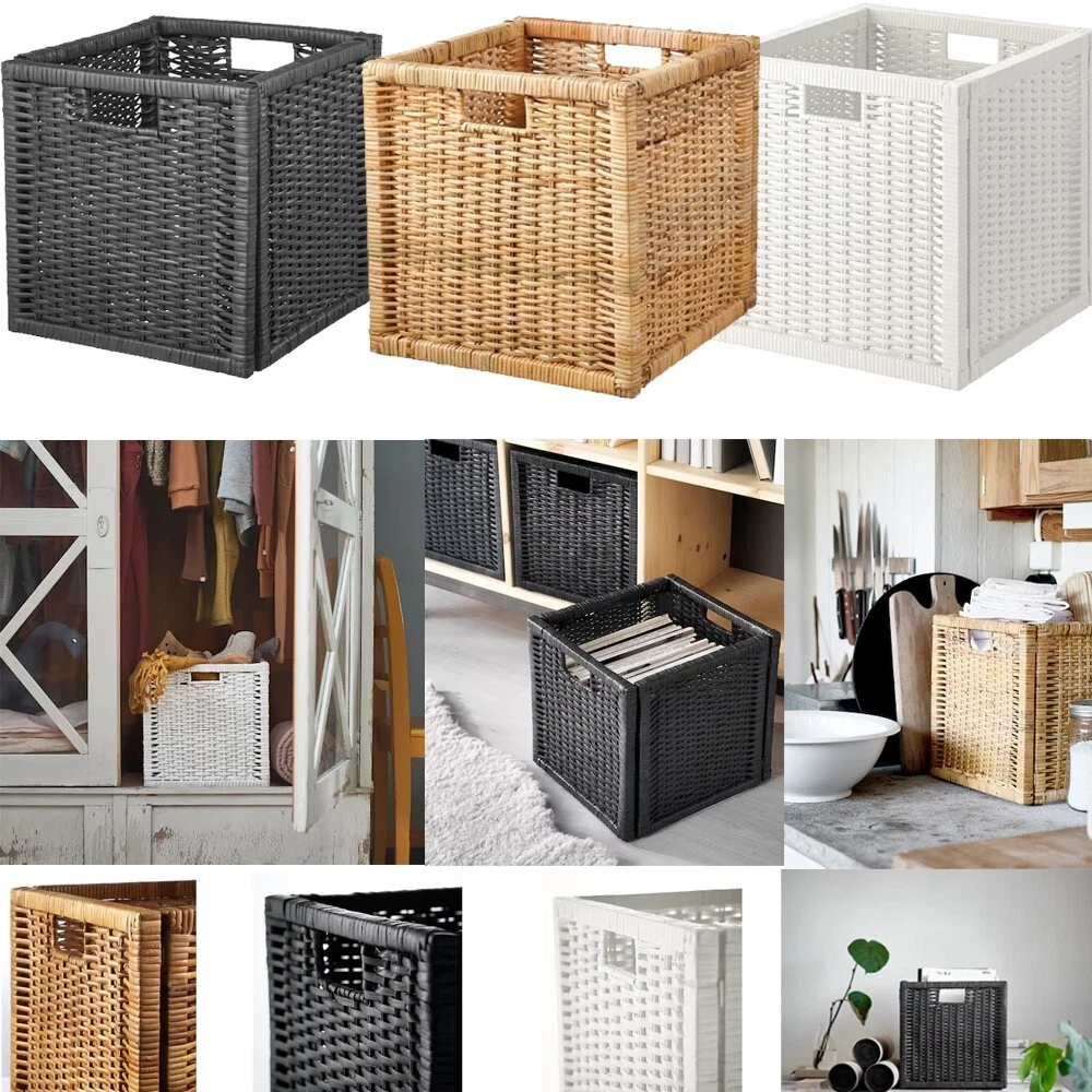 IKEA BRAN S Grey Basket Bookcase Shelving Storage Suitable for Expedit Home Gift