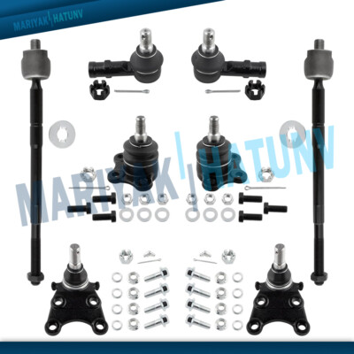 Front Upper Lower Ball Joint Tie Rod Kit For 98-2002 Honda Passport Isuzu Rodeo