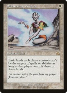 Sheltering Prayers Prophecy FOIL NM- light clouding Magic MTG STOCK IMAGE #1