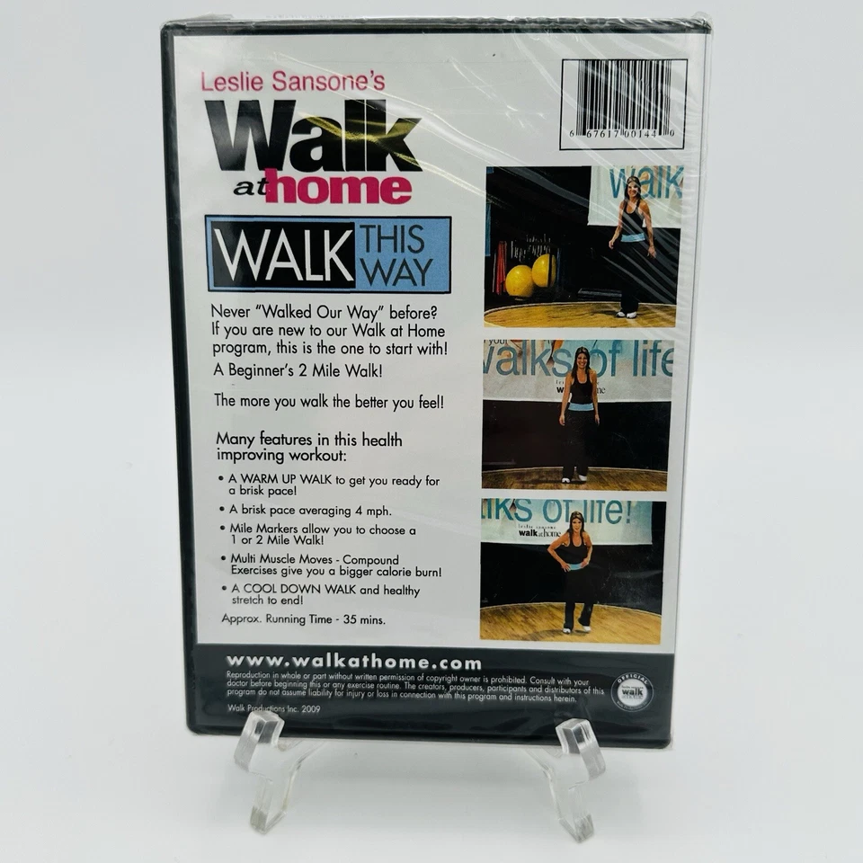 Leslie Sansone Walk this Way Walk at Home 30 min. for Beginners DVD SEALED - Image 2 of 2