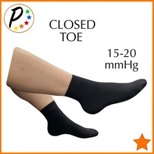 Presadee Closed Toe 15-20 mmHg Moderate Compression Foot Ankle Socks Sleeves