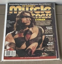 Arnold Schwarzenegger CONAN NO POSTER Muscle & Fitness Magazine July 1982