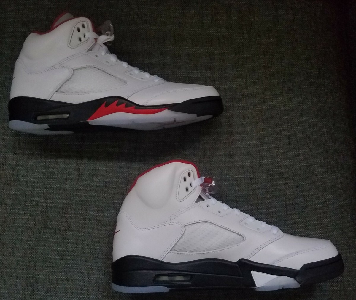 Nike Air Jordan 5 Retro Fire Red Silver Tongue 2020 US 10 New | eBay