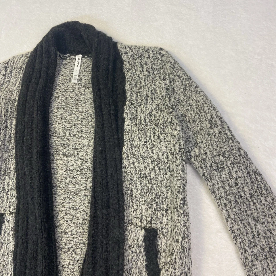 RVCA Women’s Size XS Still Free Grey Cardigan Sweater - Image 4 of 4