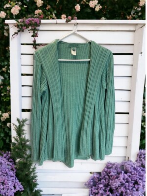 Barefoot Dreams Cozy Chic Ultra Lite Ribbed Hooded Cardigan Sweater  Turquoise