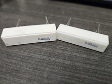 4.7 OHM 15W CEMENT RESISTOR / WITH SOLDER LOGS / 2 PIECES qzty 