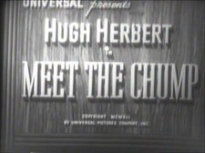 MEET THE CHUMP 1941 (DVD) HUGH HERBERT, SHEMP HOWARD