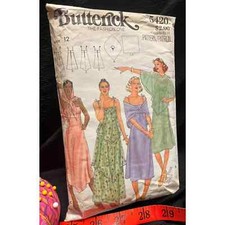 Butterick 5420 Dress, Capelet and Scarf Bride or Bridesmaid Dress Patterns