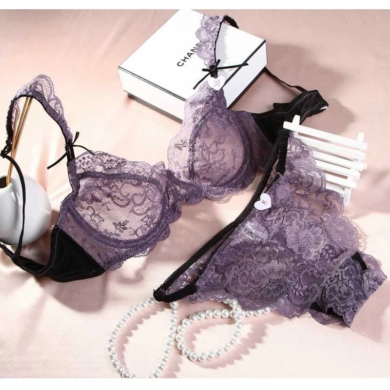 Perfect Purple See Through Lingerie Set