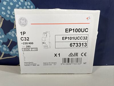 GE Modular Plus EP100UC EP101UCC32 General Electric Miniature Circuit Breaker 1P