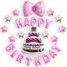 Balloons Birthday Baby Girls Girls Set Decorations Party Mickey Happy Birthday