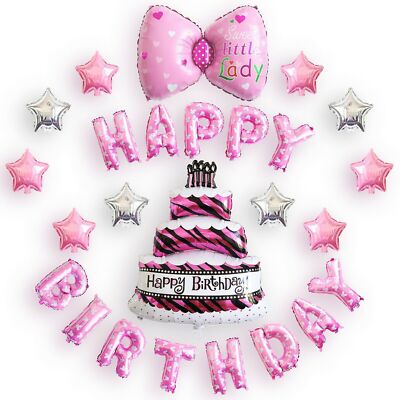 10. Geburtstag Deko Set Rosegold - Folienballons & Latex Ballons