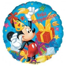 Mickey Mouse Feliz Cumpleaños 18" Balloon Disney foil mylar Spanish party