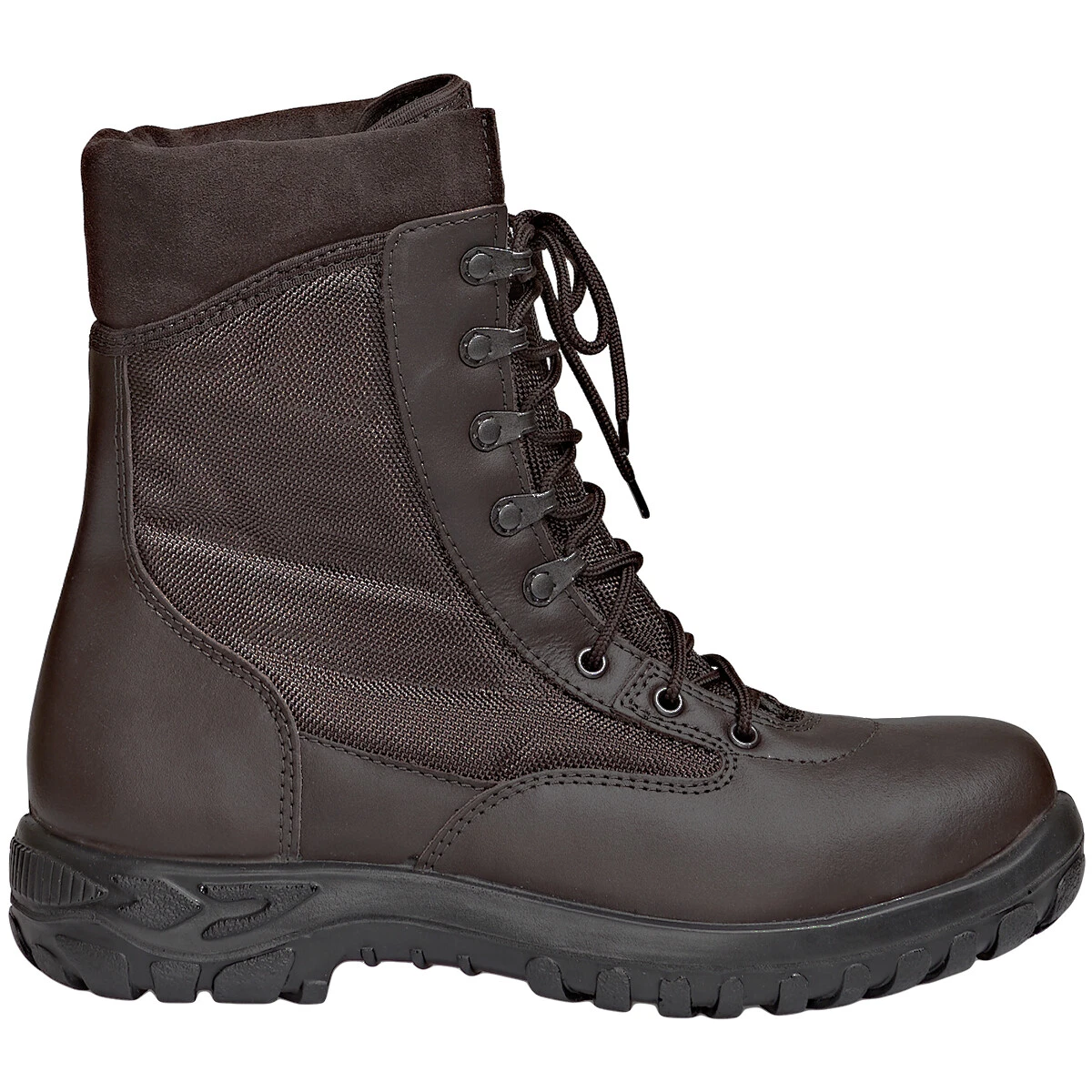 Gray tactical shop boots