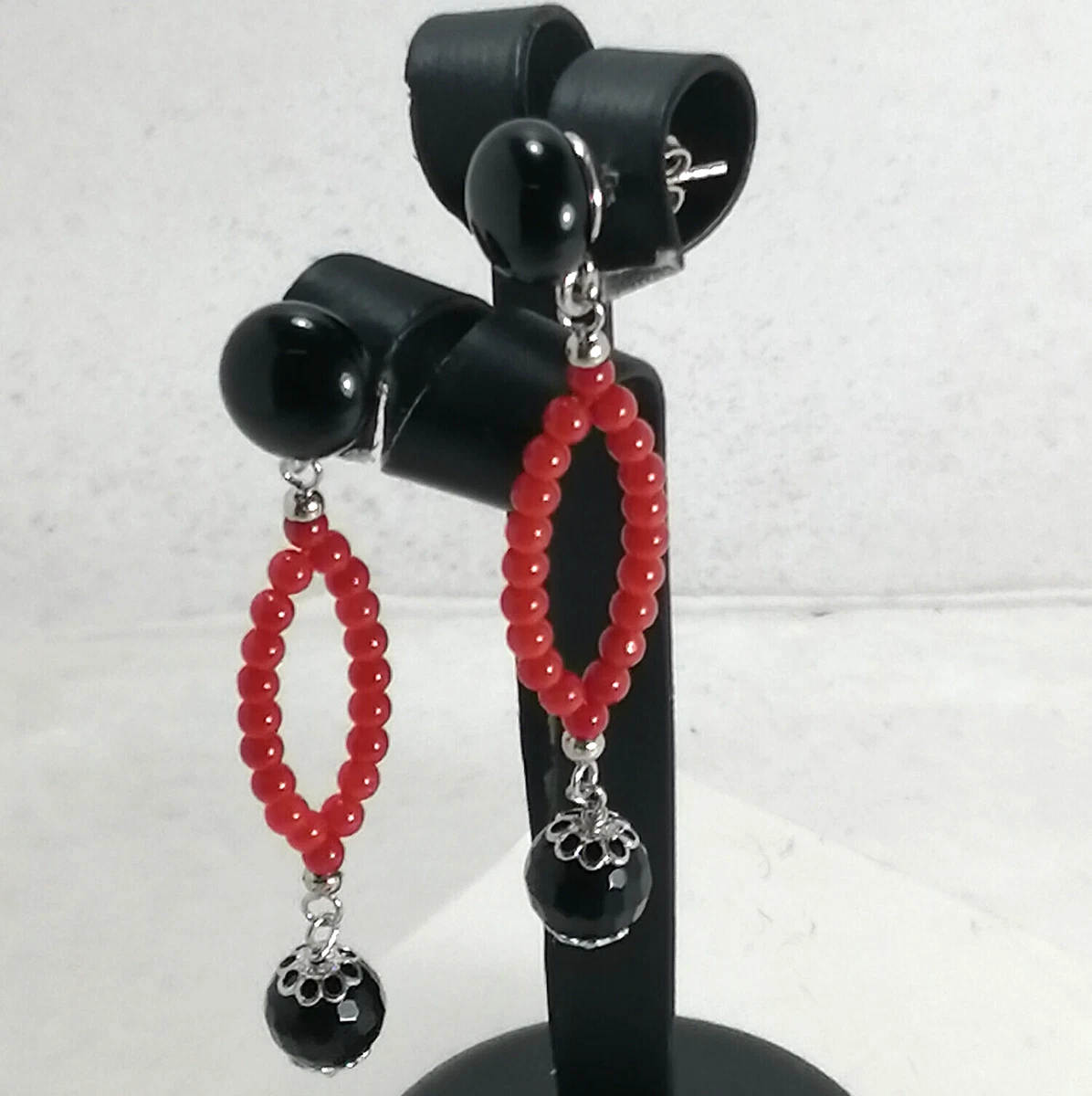 Orecchini In Argento 925 E Ceramica - LE PERLE DI CALTAGIRONE - Luxury Zone - Foto 2