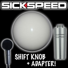 White Gumball Shift Knob Adapter For Autoautomatic Gear Shifter Lever K G2 White Gumball Shift Knob Adapter For Autoautomatic Gear Shifter Lever K G2