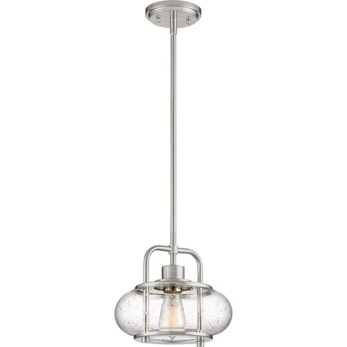 Quoizel TRG1510BN Trilogy 10" Mini Pendant in Brushed Nickel - Picture 1 of 2