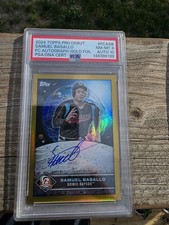 2024 Topps Pro Debut - Future Cornerstones Auto Samuel Basallo Gold Foil /50 RC