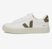 Veja Campo Leather Sneaker White/Olive Green ...