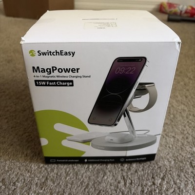 SwitchEasy MagPower 4-in-1 Magnetic Wireless Charging Stand for iPhone / AirPods