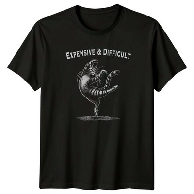 Teures & Schwieriges Damen T-Shirt Ballerina Katzenliebhaber Geburtstag Geschenk für Sie
