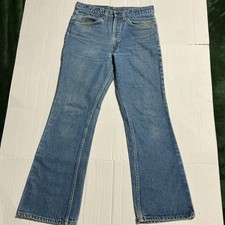 Vintage Levi's Mens 517 Orange Tab Blue Bootcut Jeans Regular Fit 32x31 USA Made