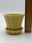 Vintage  McCoy Pottery Tulip Yellow Planter