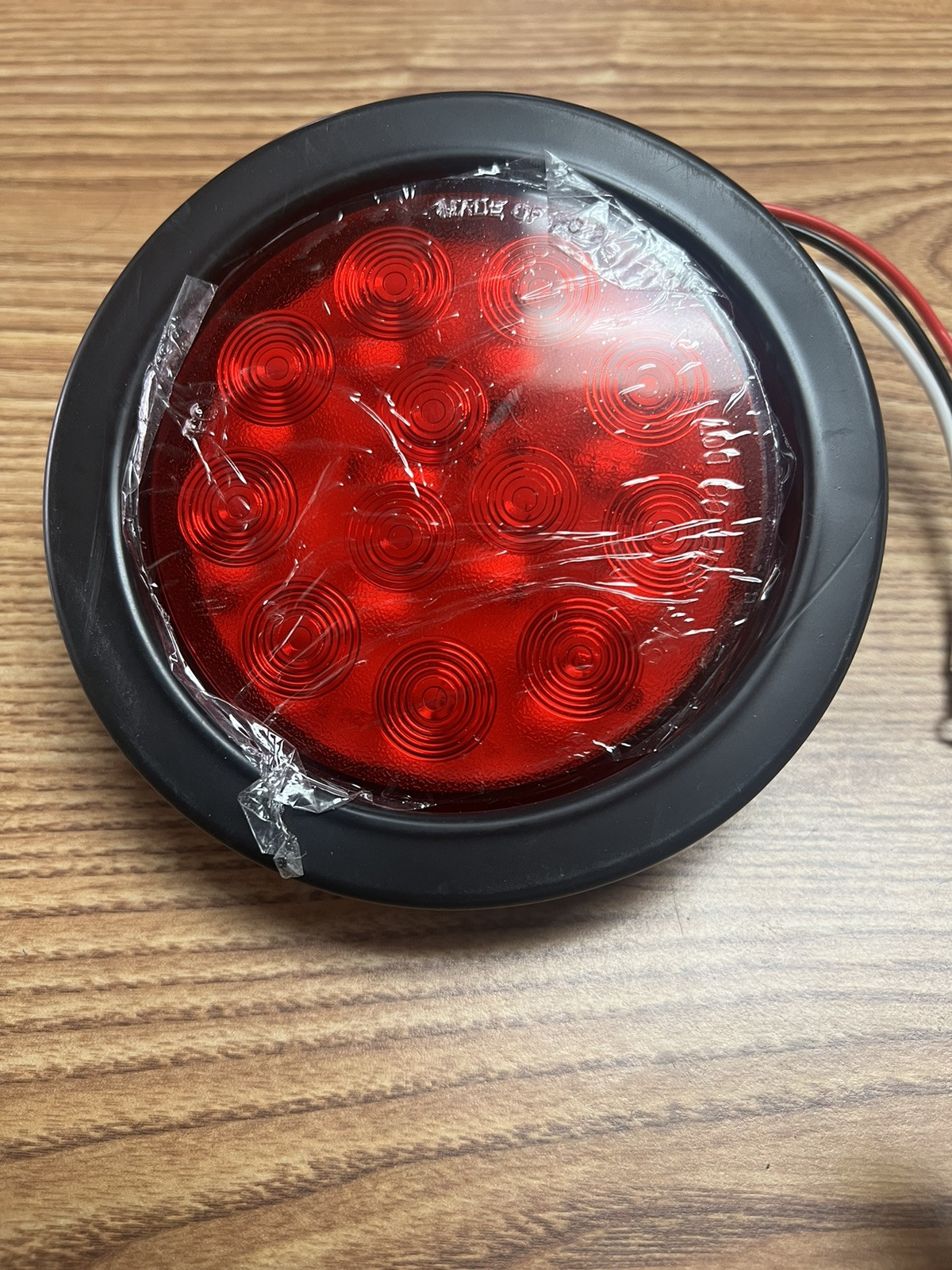 Pair of 12 LED Red Round Tail Brake Lights 12V 4