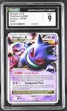 CGC 9 MINT Gengar LV.X 2009 Arceus 97/99 Holo Pokemon Card on eBay