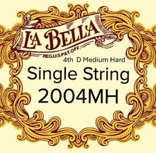 SET OF 6 LABELLA 2004MH CLASSICAL SILVER-PLATED 4TH MEDIUM HARD GUITAR STRINGS