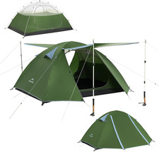Naturehike Bleik-B 2 Person 3 Person Tent, Lightweight Backpacking Tents for Cam