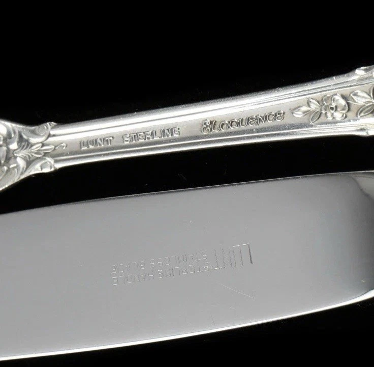 Juego de 5 cubiertos de plata de ley Lunt Eloquence Foto 3 de 4